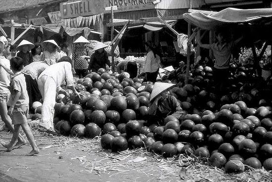 Chợ dưa hấu Tết, Sài Gòn những năm 1960